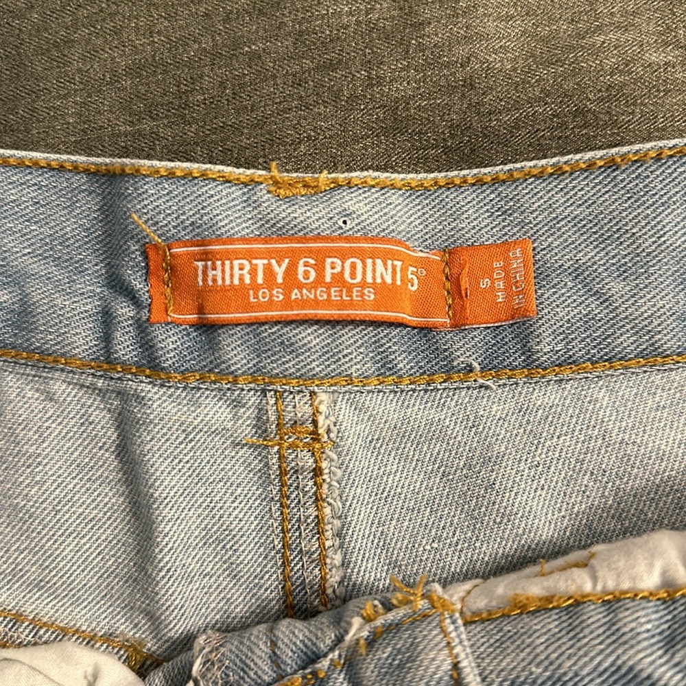 High Rise Distressed Shorts - Picture 3 of 5